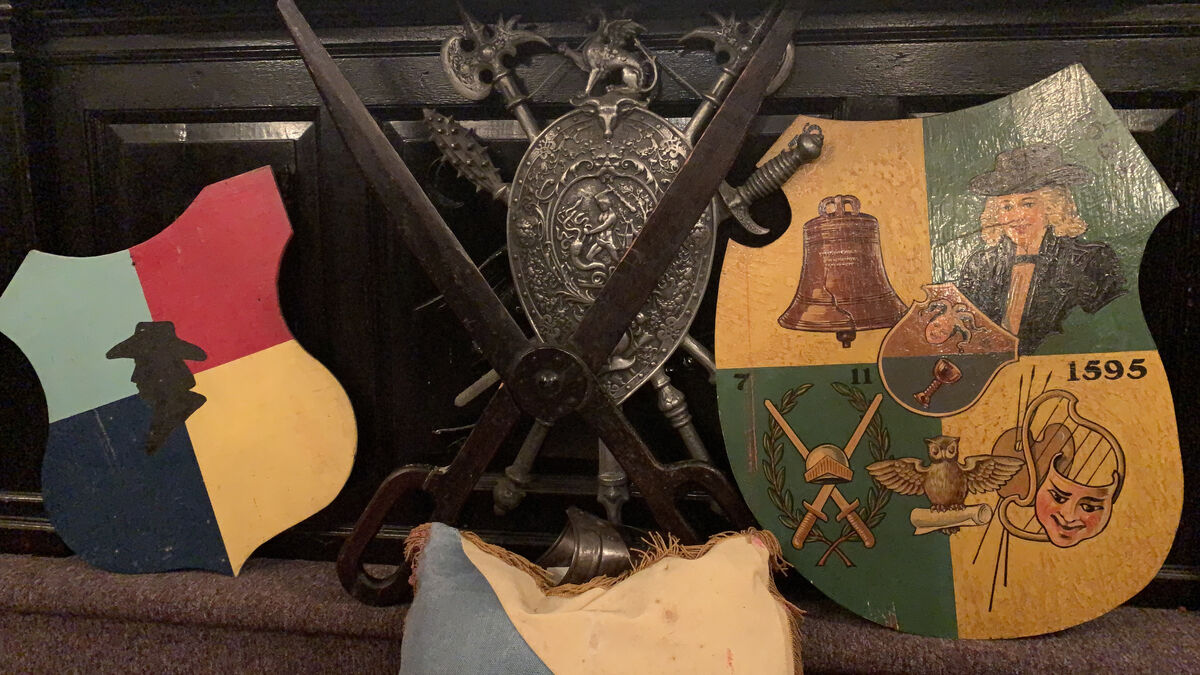 Historische Aufnahme einer Schlaraffia-Sippung